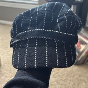 Aldo Black and White Patterned Cap